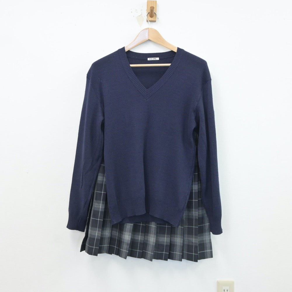 【中古】東京都 実践学園高等学校 女子制服 5点（ブレザー・ニット・スカート）sf016924