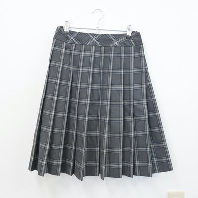 【中古】東京都 実践学園高等学校 女子制服 4点（シャツ・シャツ・ニットベスト・スカート）sf016925