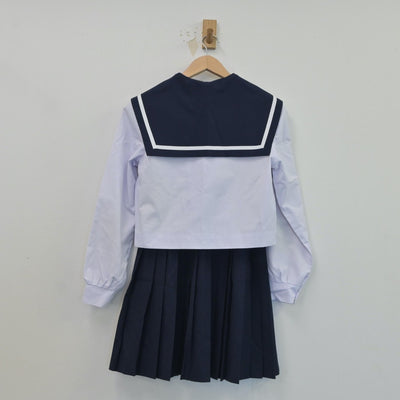 【中古】愛知県 愛知県立安城高等学校 女子制服 3点（セーラー服・スカート）sf016931