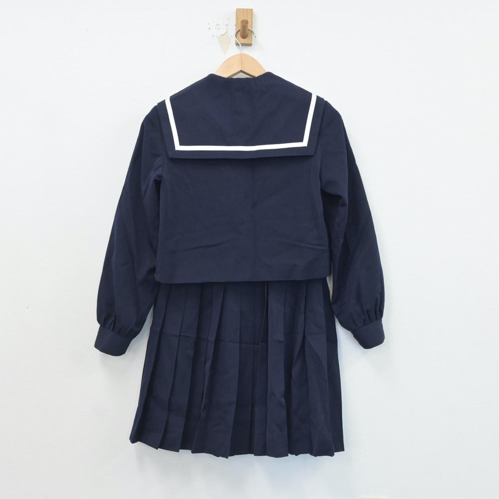 【中古】愛知県 愛知県立安城高等学校 女子制服 3点（セーラー服・ニット・スカート）sf016932