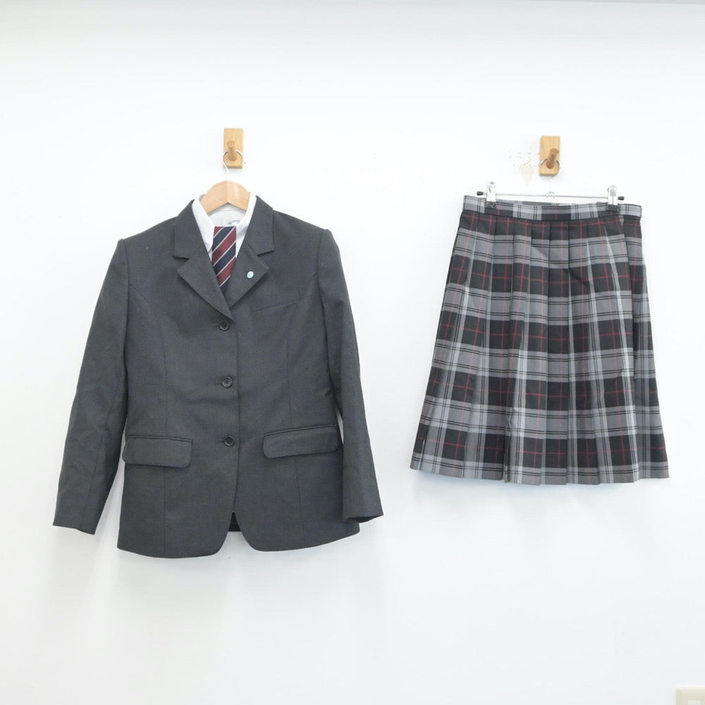 【中古】福島県 本宮高等学校 女子制服 5点（ブレザー・シャツ・スカート）sf016934