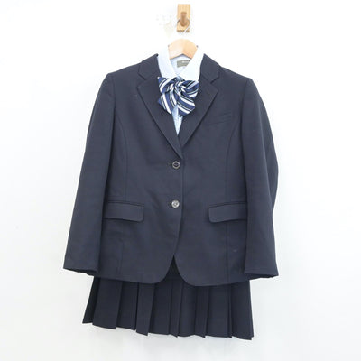 【中古】岩手県 盛岡スコーレ高等学校 女子制服 4点（ブレザー・シャツ・スカート）sf016936