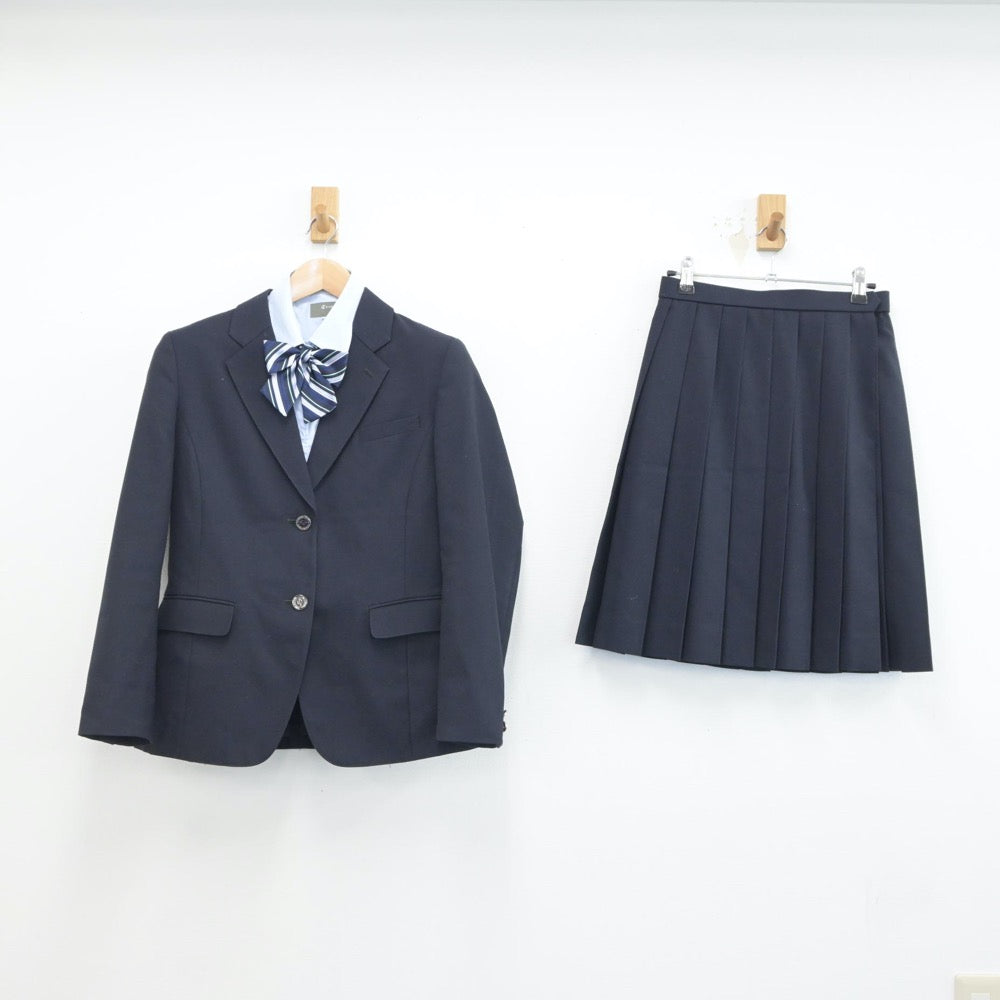 【中古】岩手県 盛岡スコーレ高等学校 女子制服 4点（ブレザー・シャツ・スカート）sf016936