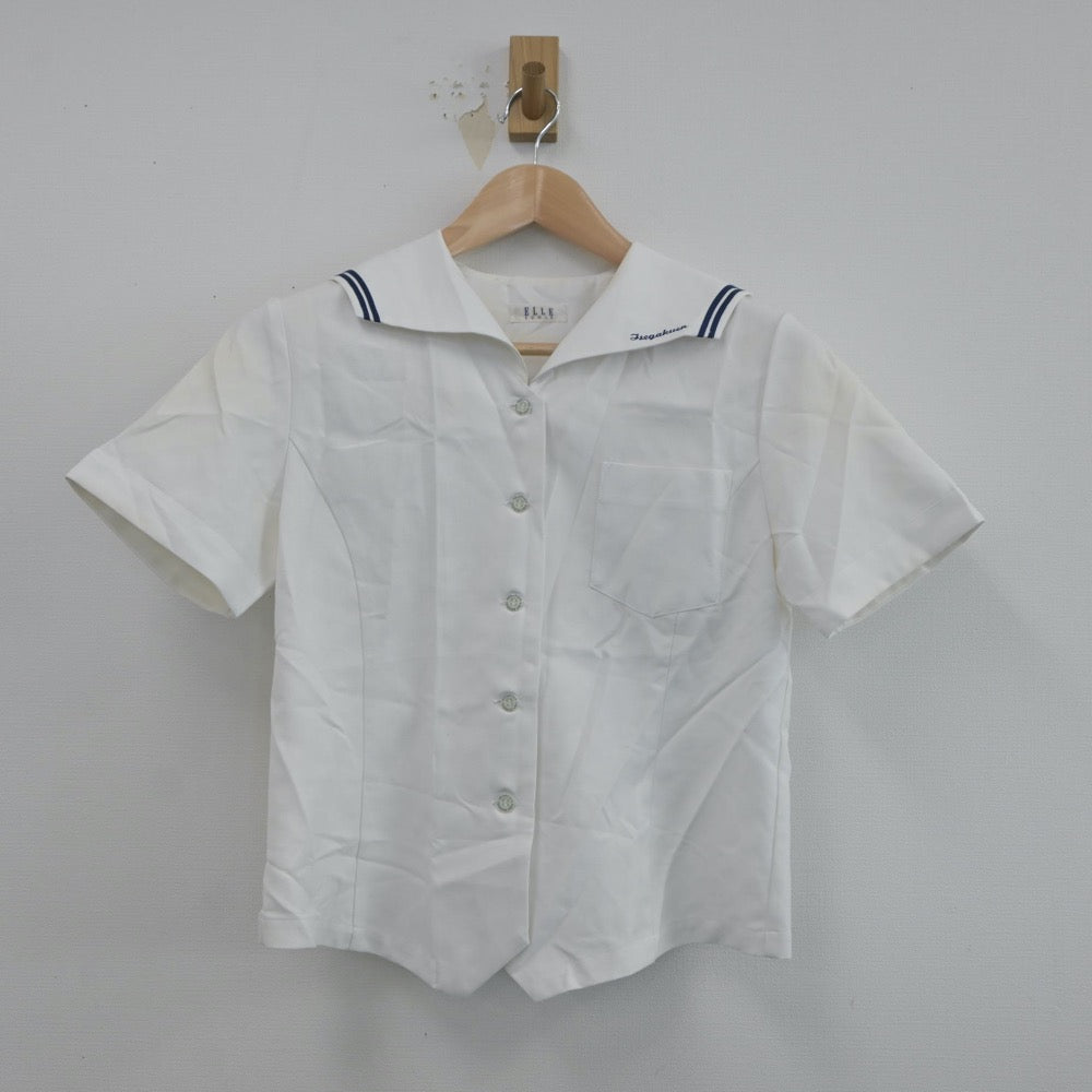 【中古】三重県 伊勢学園高等学校 女子制服 2点（セーラー服・ニットベスト）sf016950