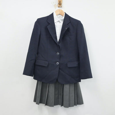 【中古】大阪府 東海大学付属大阪仰星高等学校 女子制服 3点（ブレザー・シャツ・スカート）sf016954