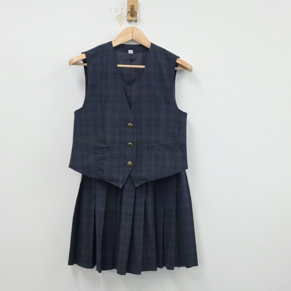 【中古制服】新潟県 新発田中央高等学校 女子制服 2点（ベスト・スカート）sf016962【リサイクル学生服】 | 中古制服通販パレイド