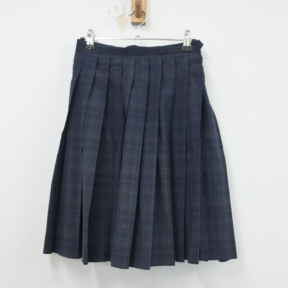 【中古】新潟県 新発田中央高等学校 女子制服 2点（ベスト・スカート）sf016962