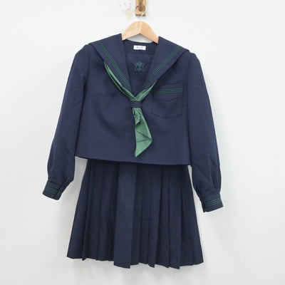 【中古】大阪府 五領中学校 女子制服 3点（セーラー服・スカート）sf016967