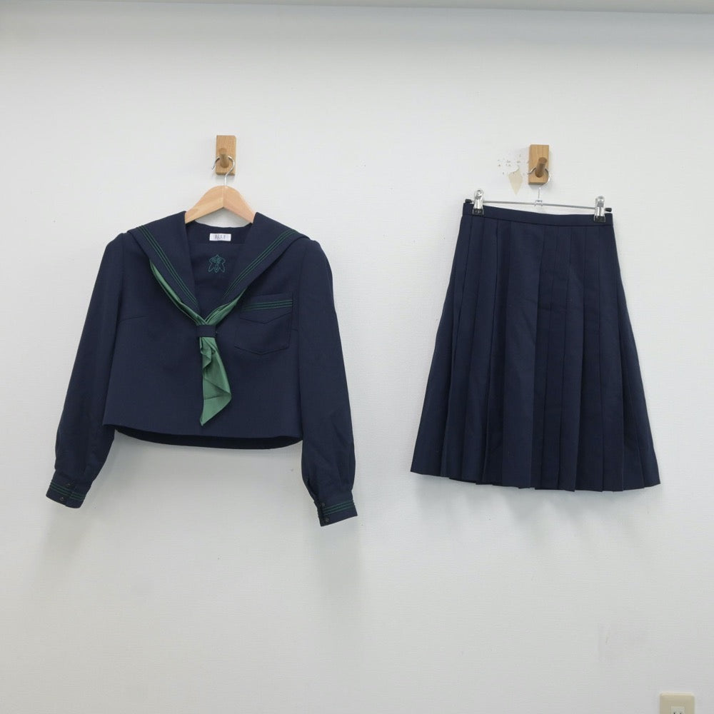 【中古】大阪府 五領中学校 女子制服 3点（セーラー服・スカート）sf016967