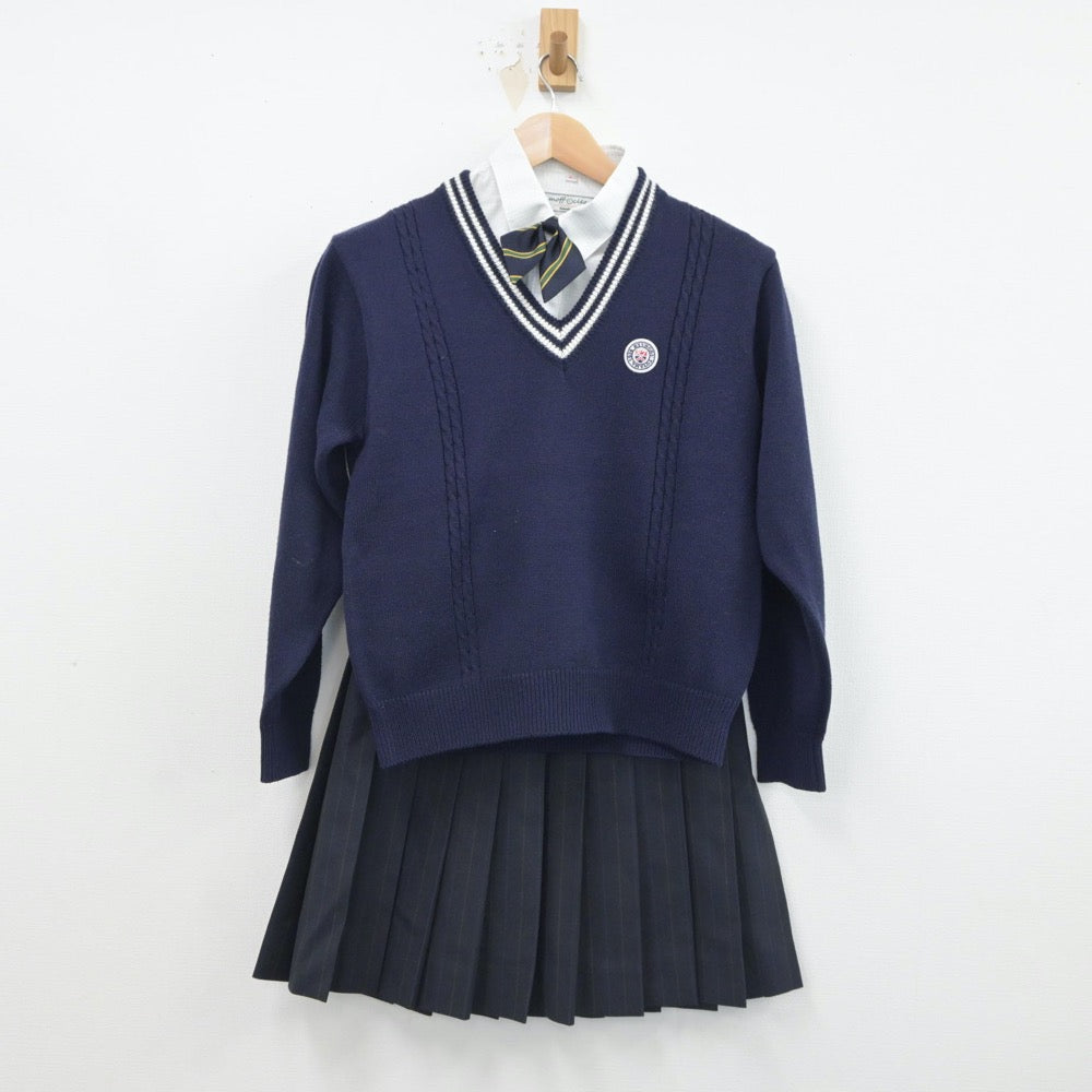 中古制服】富山県 龍谷富山高等学校 女子制服 5点（ブレザー・シャツ・ニット・スカート）sf016968【リサイクル学生服】 | 中古制服通販パレイド