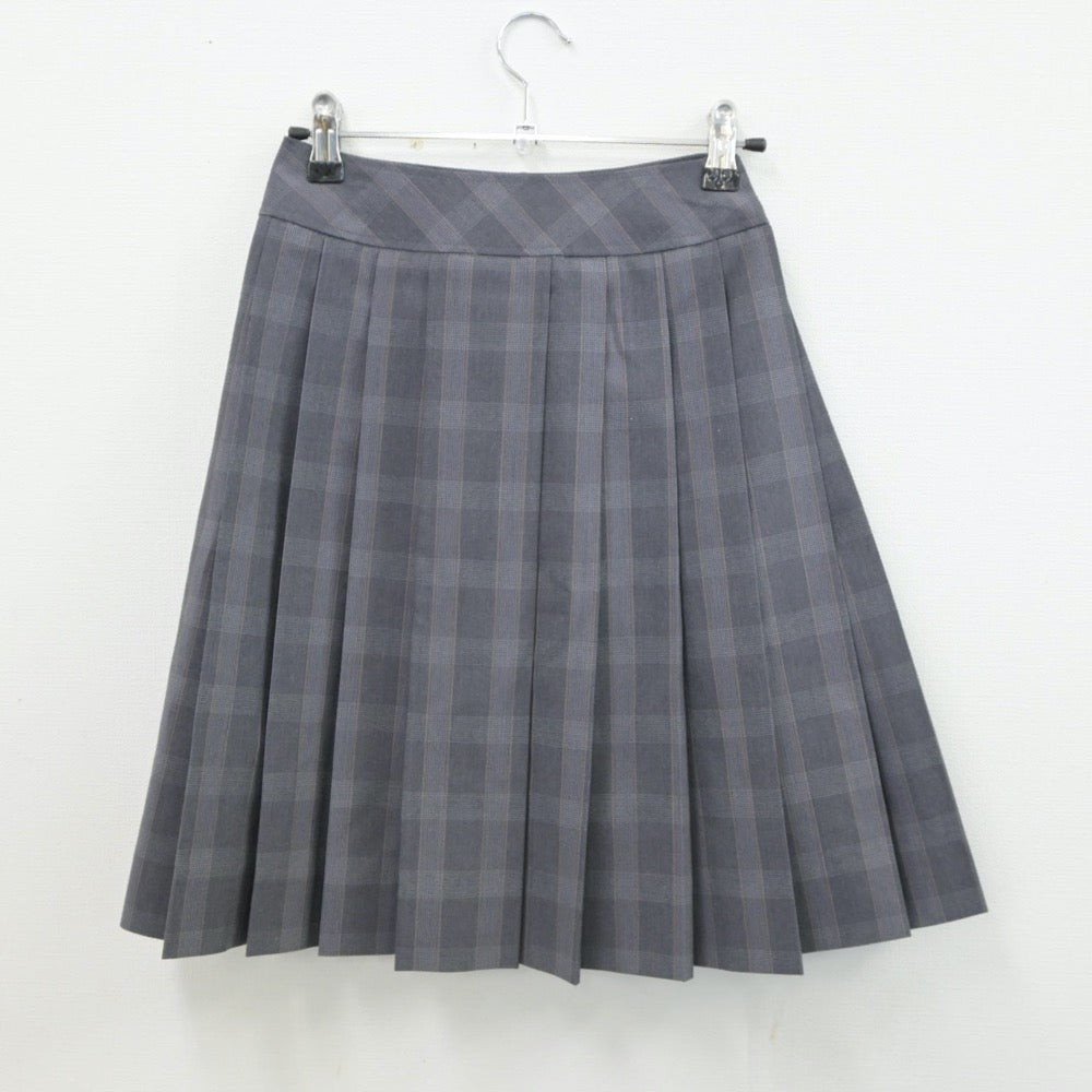 【中古】富山県 龍谷富山高等学校 女子制服 3点（ニットベスト・シャツ・スカート）sf016970