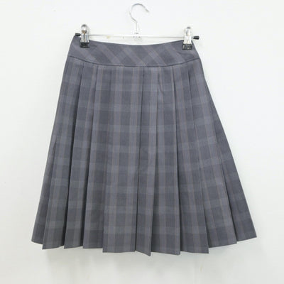 【中古】富山県 龍谷富山高等学校 女子制服 3点（ニットベスト・シャツ・スカート）sf016970