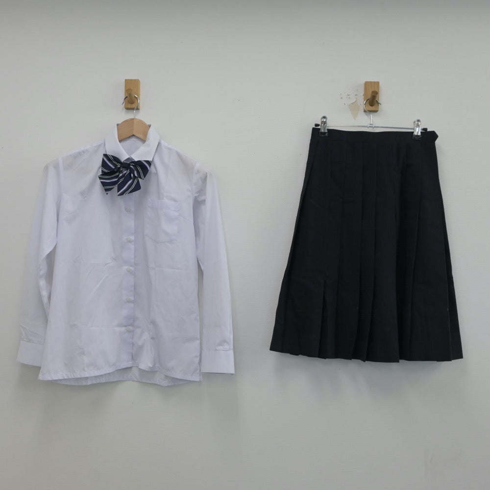 【中古】東京都 南中学校 女子制服 5点（ブレザー・シャツ・ニット・スカート）sf016971