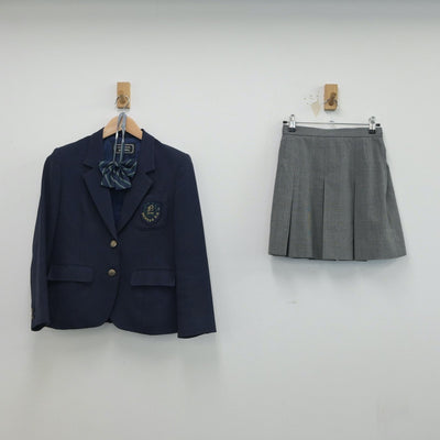 【中古】埼玉県 南稜高等学校 女子制服 4点（ブレザー・ベスト・スカート）sf016978