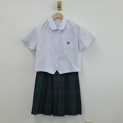 【中古】宮崎県 鵬翔高等学校 女子制服 2点（シャツ・スカート）sf016980