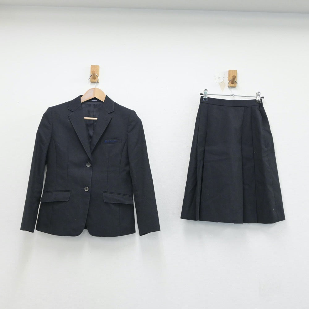 【中古】愛媛県 聖カタリナ学園高等学校 女子制服 3点（ブレザー・ベスト・スカート）sf016987