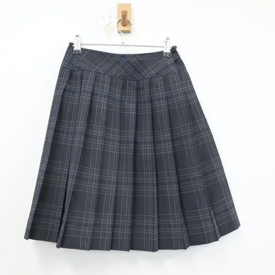 【中古】愛媛県 聖カタリナ学園高等学校 女子制服 2点（ニットベスト・スカート）sf016988