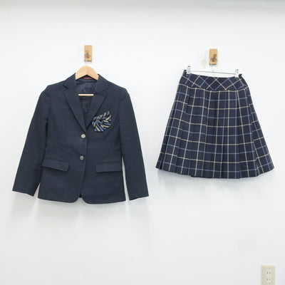 【中古】愛媛県 聖カタリナ学園高等学校 女子制服 3点（ブレザー・スカート）sf016989