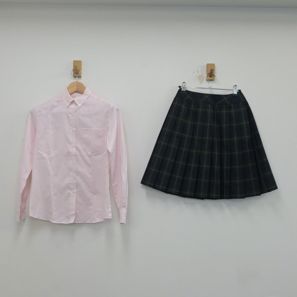 【中古】熊本県 玉名女子高等学校 女子制服 5点（ブレザー・シャツ・ニット・スカート）sf016990