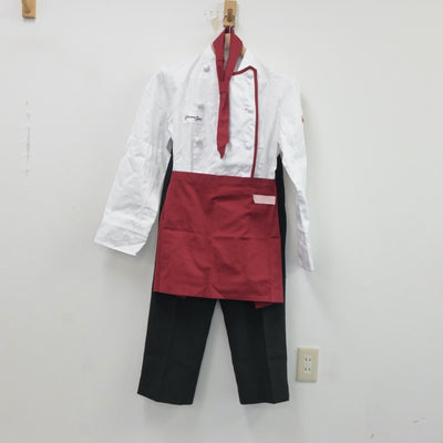 【中古】熊本県 玉名女子高等学校/調理服 女子制服 2点（部活ユニフォーム 上・ズボン）sf016995