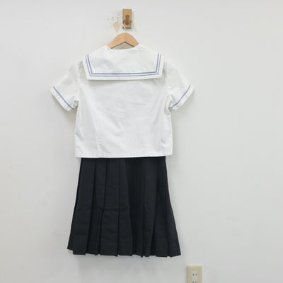 【中古】愛知県 名古屋女子大学高等学校 女子制服 2点（セーラー服・スカート）sf017008