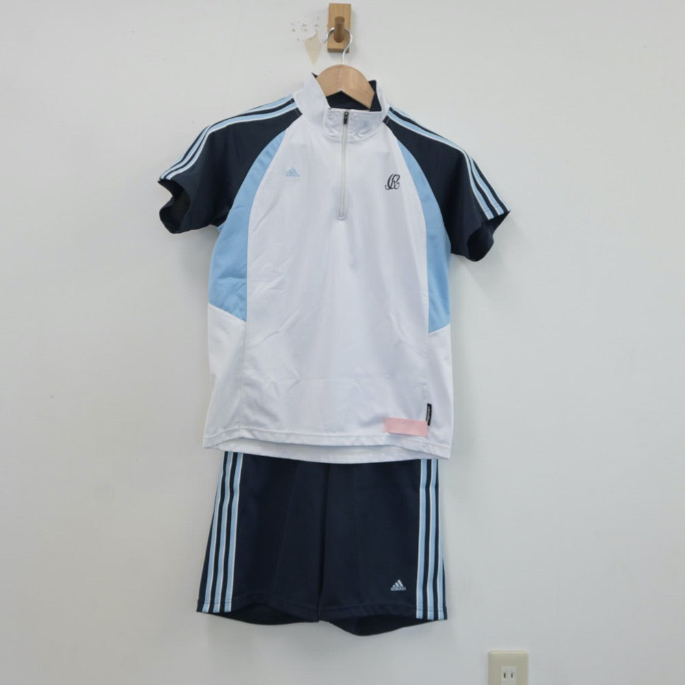 【中古】埼玉県 大妻嵐山高等学校 女子制服 2点（体操服 上・体操服 下）sf017014