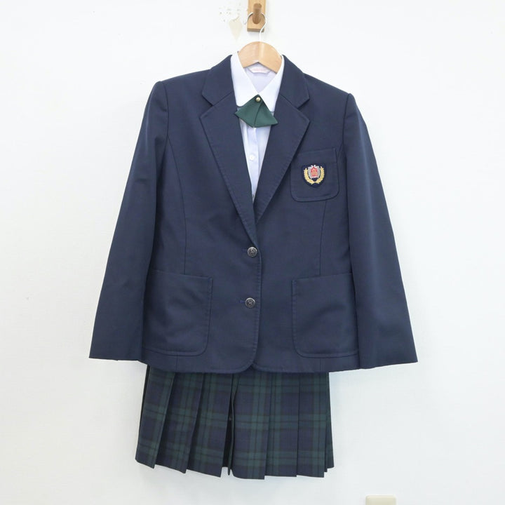 中古制服】宮崎県 鵬翔高等学校 女子制服 4点（ブレザー・シャツ