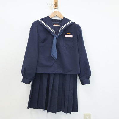 【中古】宮崎県 南郷中学校 女子制服 3点（セーラー服・スカート）sf017019