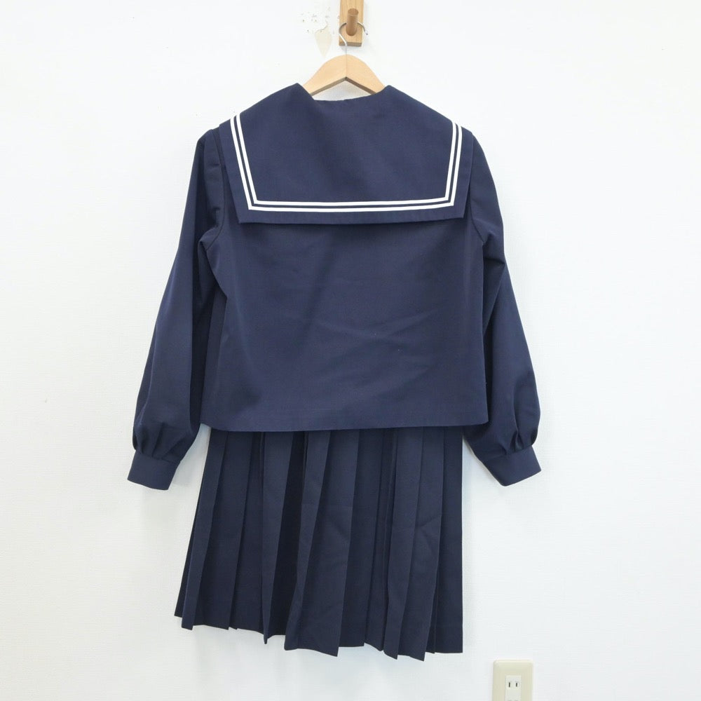 【中古】宮崎県 南郷中学校 女子制服 3点（セーラー服・スカート）sf017019