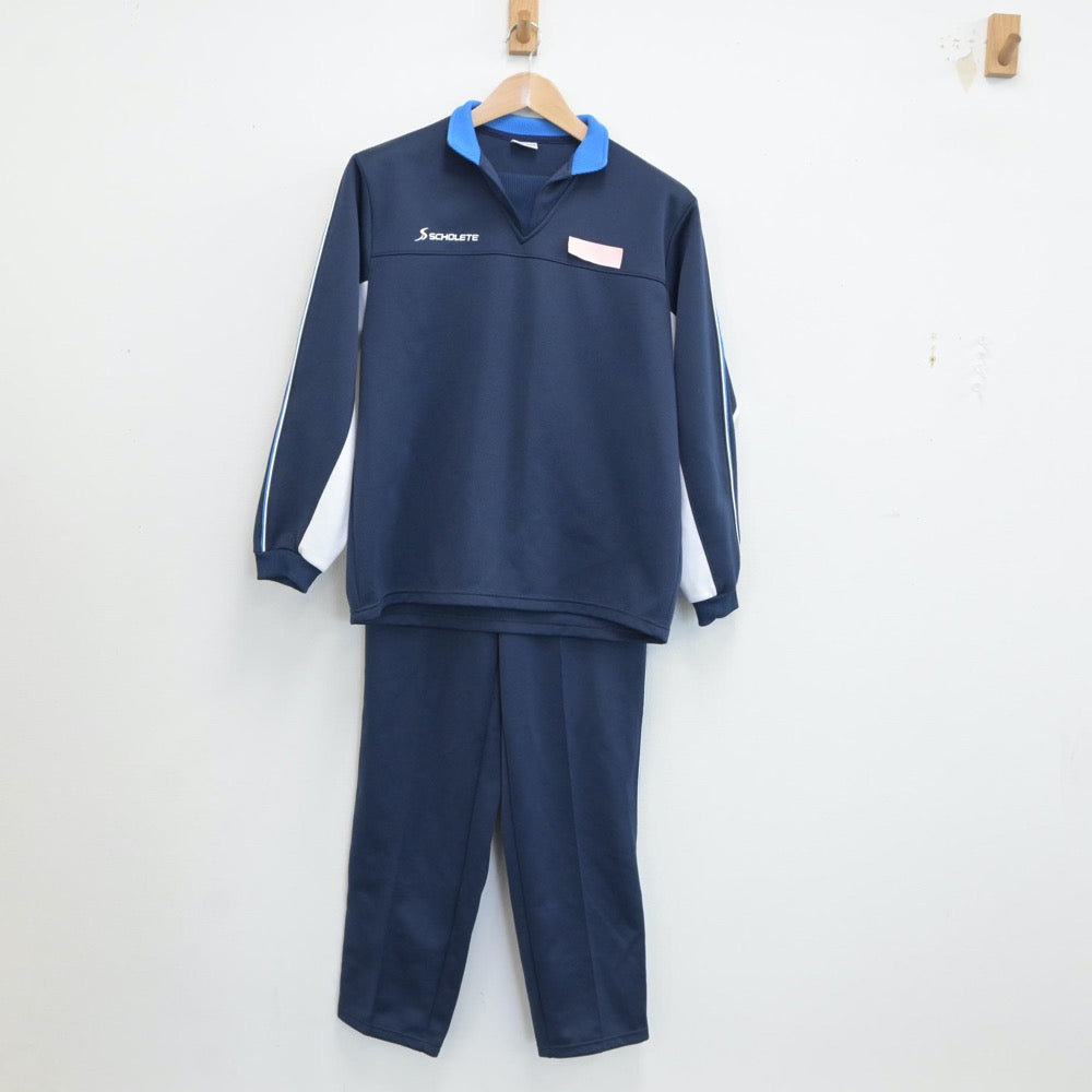 【中古】東京都 東久留米総合高等学校 女子制服 3点（ジャージ 上・ジャージ 下・体操服 上）sf017026