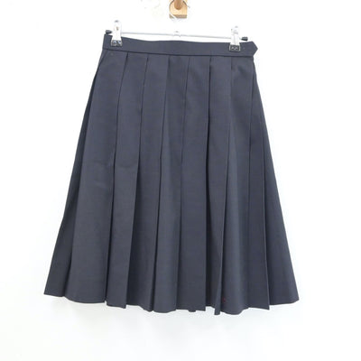 【中古】新潟県 新潟高等学校 女子制服 2点（ニットベスト・スカート）sf017028