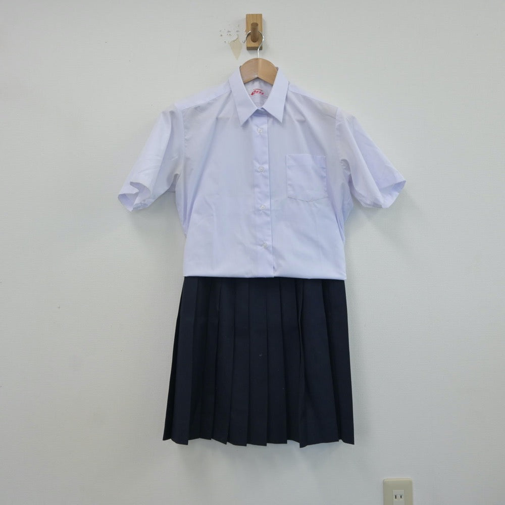 【中古】埼玉県 大宮高等学校 女子制服 3点（シャツ・ベスト・スカート）sf017034