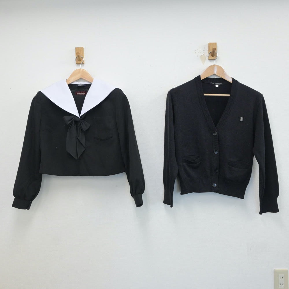 【中古】愛知県 国府高等学校 女子制服 3点（セーラー服・ニット）sf017039