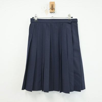 【中古】岡山県 総社西中学校 女子制服 2点（シャツ・スカート）sf017040