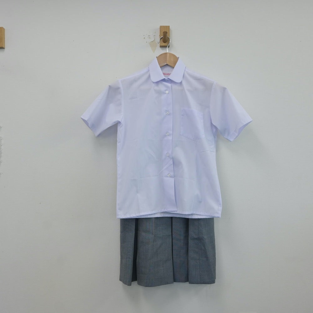 【中古】神奈川県 平中学校 女子制服 3点（シャツ・ベスト・スカート）sf017045