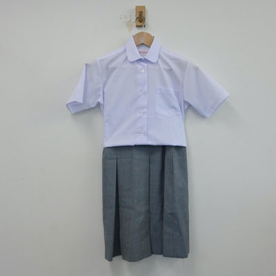 【中古】神奈川県 平中学校 女子制服 3点（シャツ・ベスト・スカート）sf017045