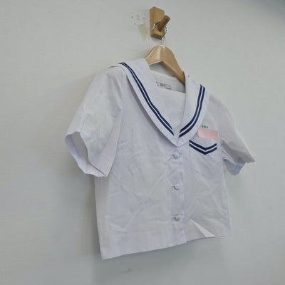 【中古】沖縄県 安岡中学校 女子制服 2点（セーラー服）sf017048