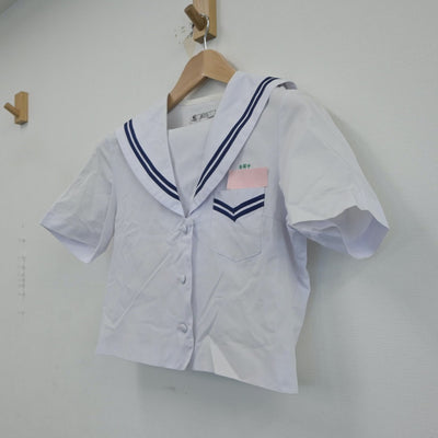 【中古】沖縄県 安岡中学校 女子制服 2点（セーラー服）sf017048