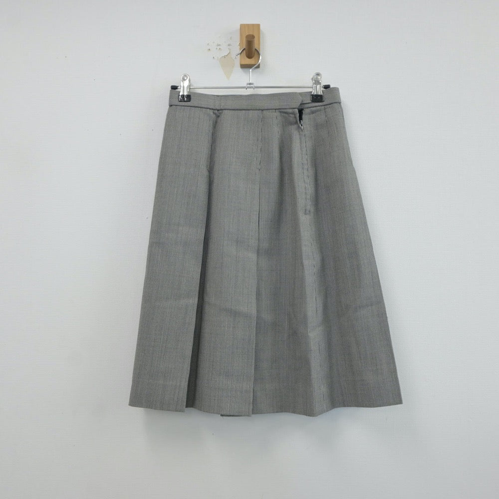 【中古】北海道 大中山中学校 女子制服 4点（シャツ・ベスト・スカート）sf017054