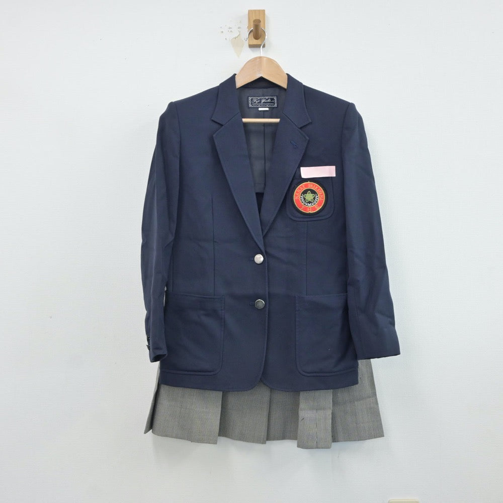 【中古】北海道 大中山中学校 女子制服 4点（ブレザー・ベスト・スカート）sf017055