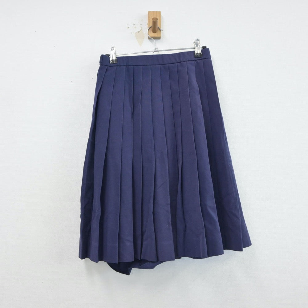 【中古】沖縄県 安岡中学校 女子制服 3点（セーラー服・スカート）sf017060