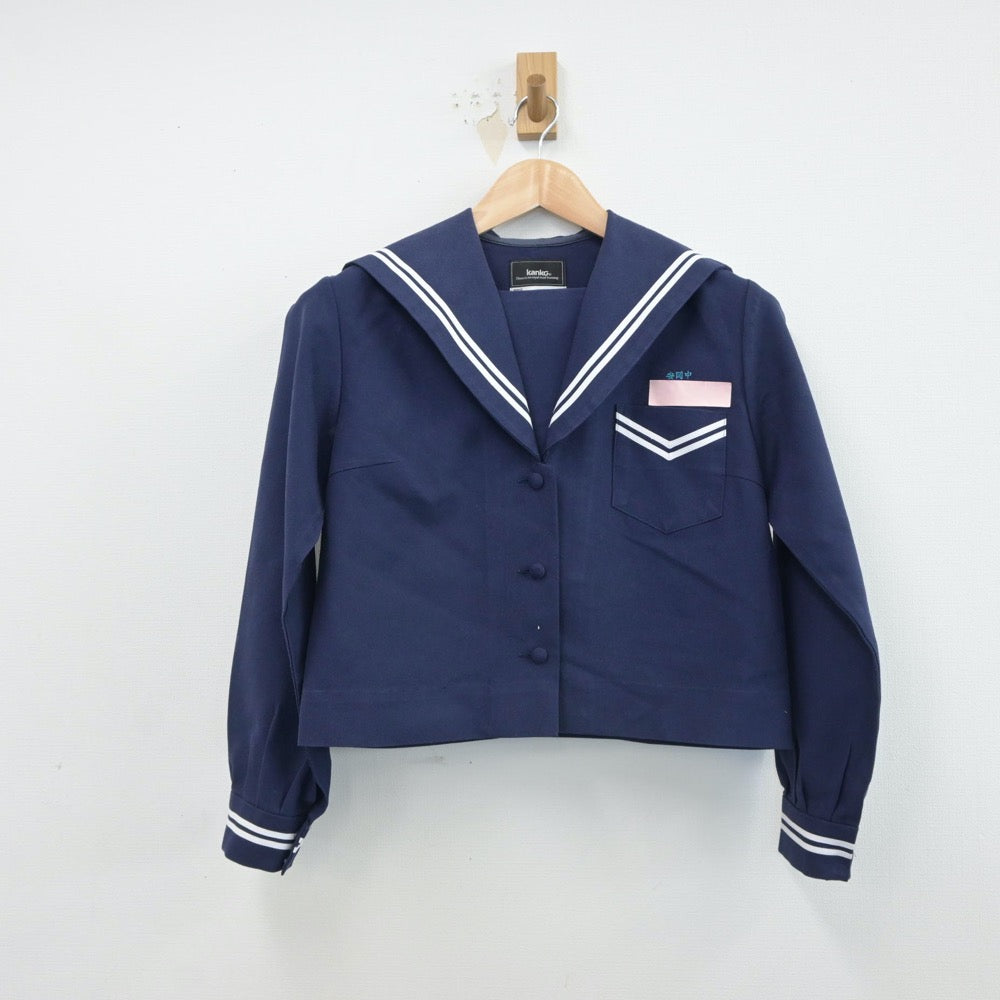 【中古】沖縄県 安岡中学校 女子制服 3点（セーラー服・セーラー服）sf017062