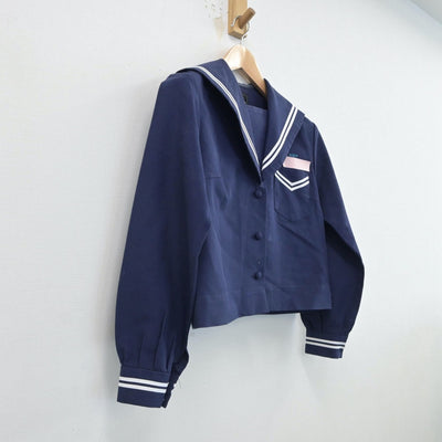 【中古】沖縄県 安岡中学校 女子制服 3点（セーラー服・セーラー服）sf017062