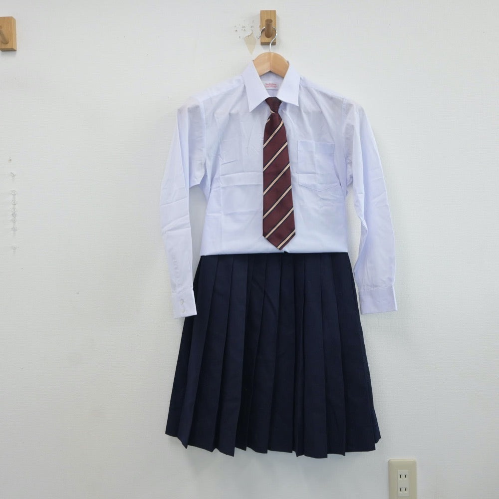 【中古】兵庫県 笹原中学校 女子制服 5点（ブレザー・シャツ・ニット・スカート）sf017063