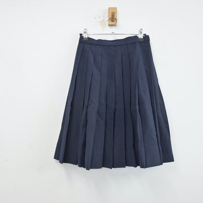 【中古】岐阜県 岐北中学校 女子制服 2点（シャツ・スカート）sf017074