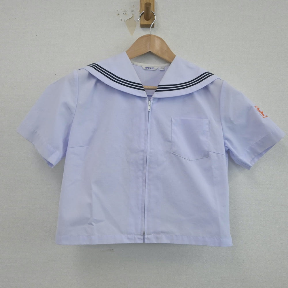 【中古】富山県 堀川中学校 女子制服 3点（セーラー服）sf017076