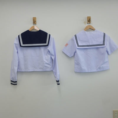 【中古】富山県 堀川中学校 女子制服 3点（セーラー服）sf017076