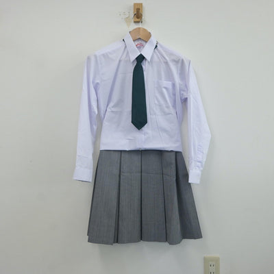 【中古】山形県 米沢第五中学校 女子制服 4点（ブレザー・シャツ・スカート）sf017084