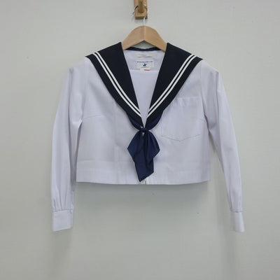 【中古】愛知県 八幡中学校 女子制服 3点（セーラー服・スカート）sf017095
