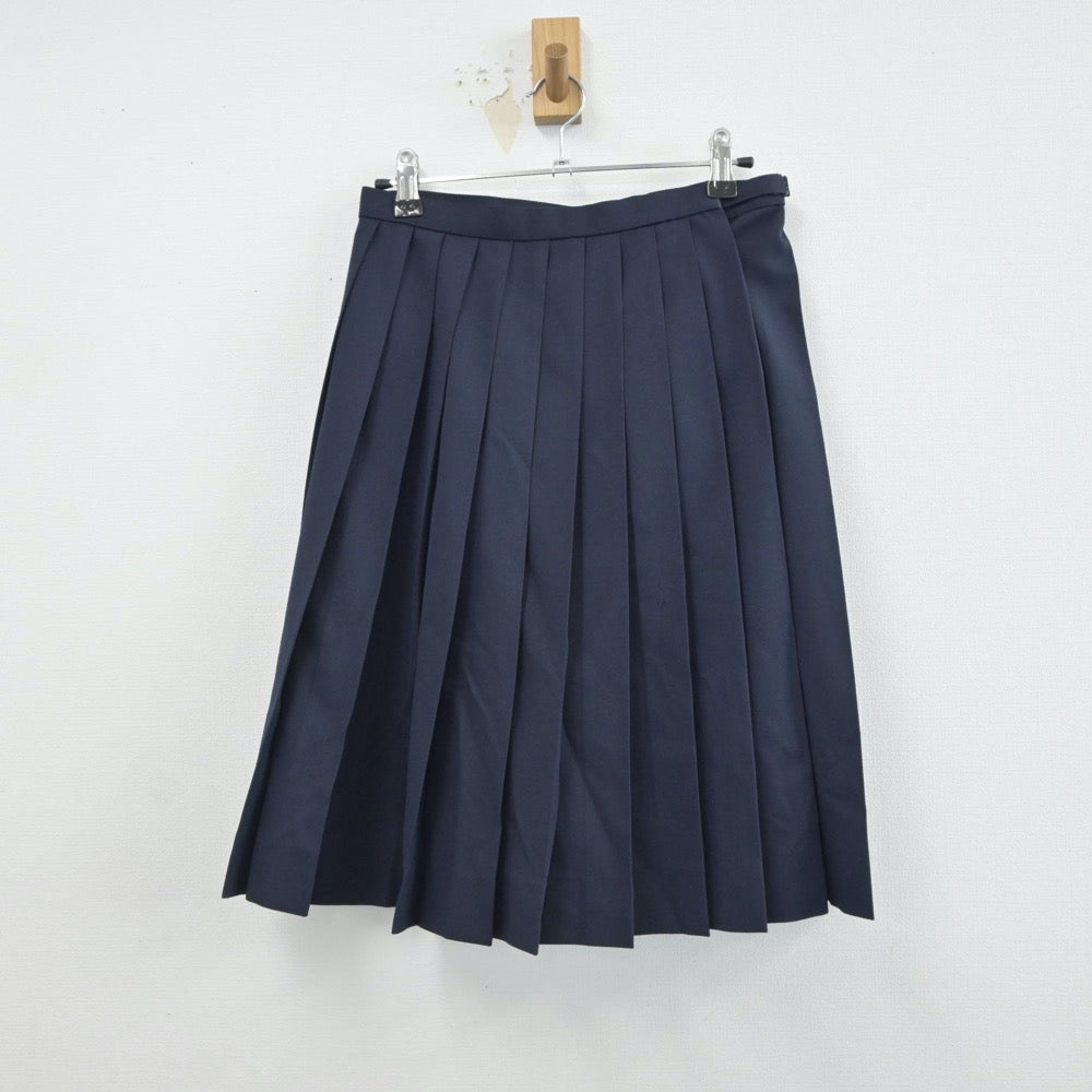 【中古】秋田県 秋田西中学校 女子制服 3点（セーラー服・スカート）sf017098